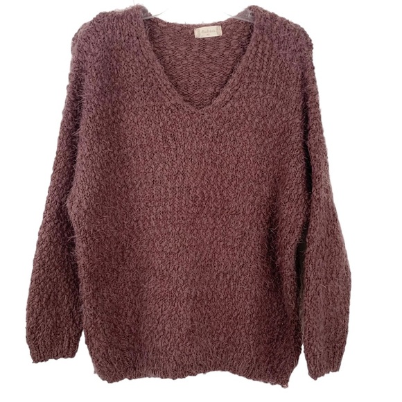 Altar'd State Sweaters - Altar’d State Fuzzy Mauve Chunky Sweater M/L